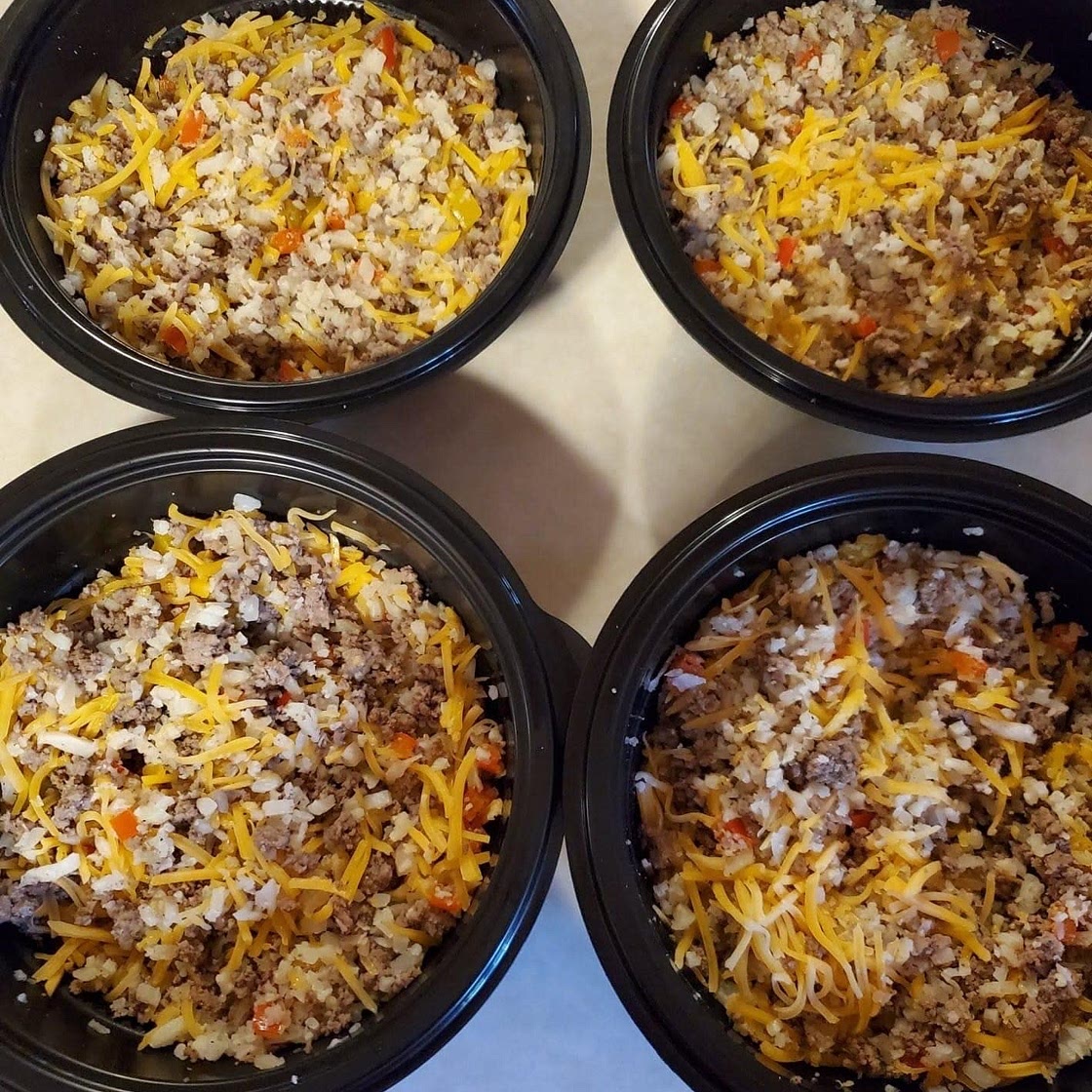Ground Beef Cauliflower Hash