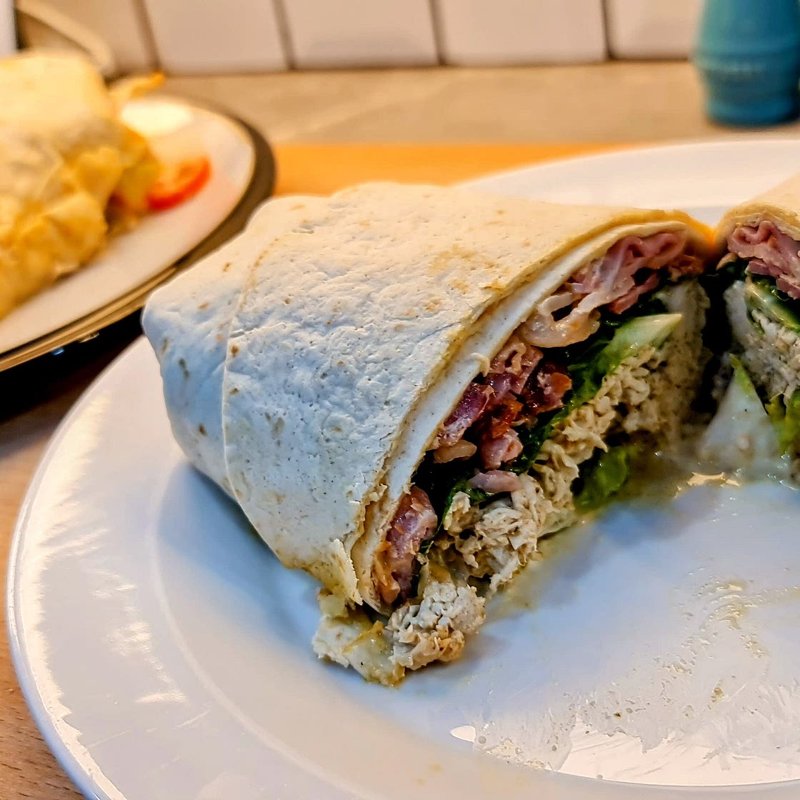 Pesto Chicken Club Wrap