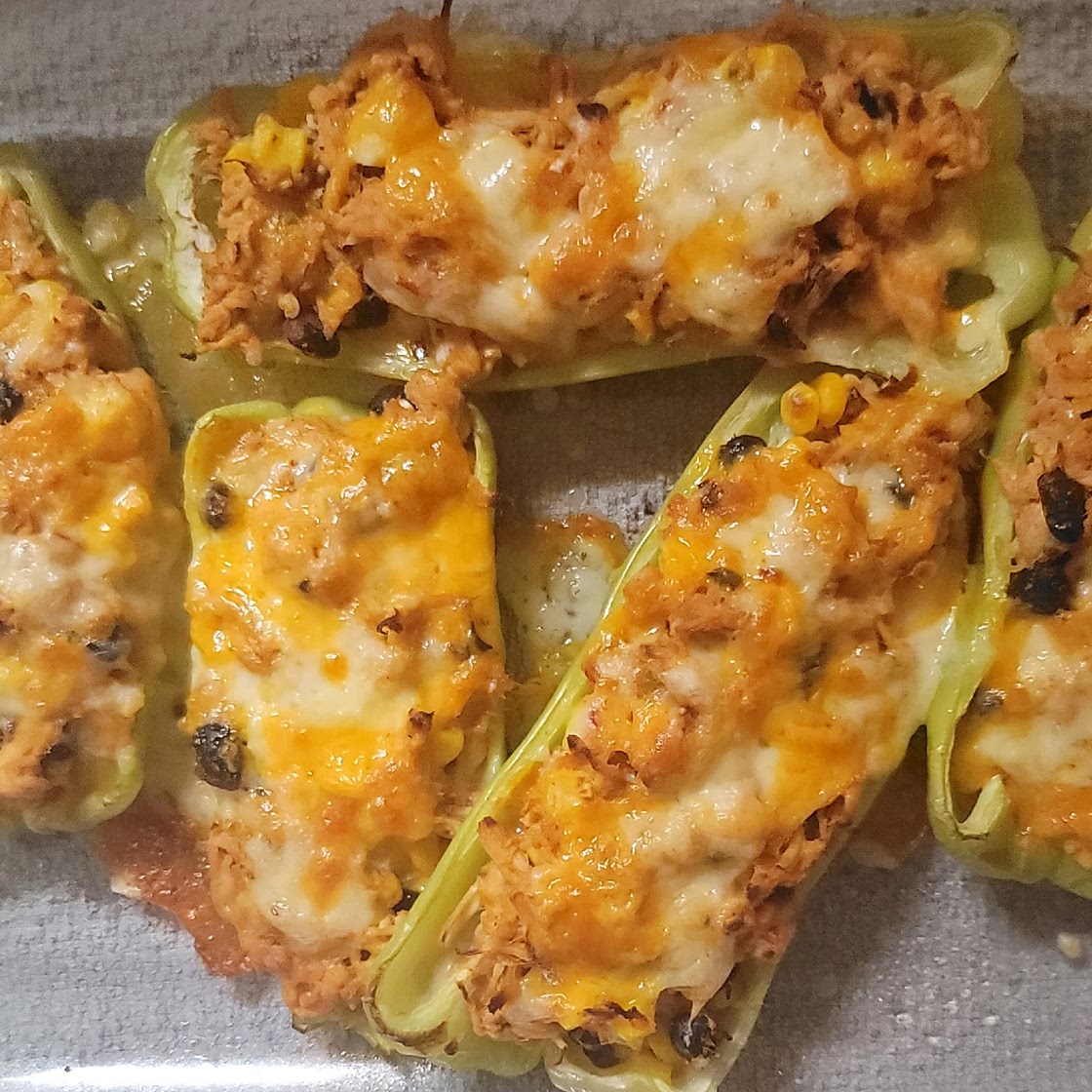 Chicken Stuffed Poblano Peppers