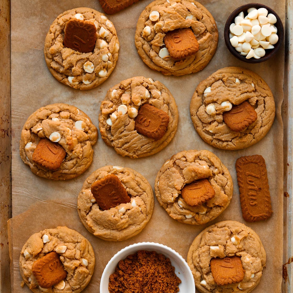 Biscoff White Chocolate Chip Cookies