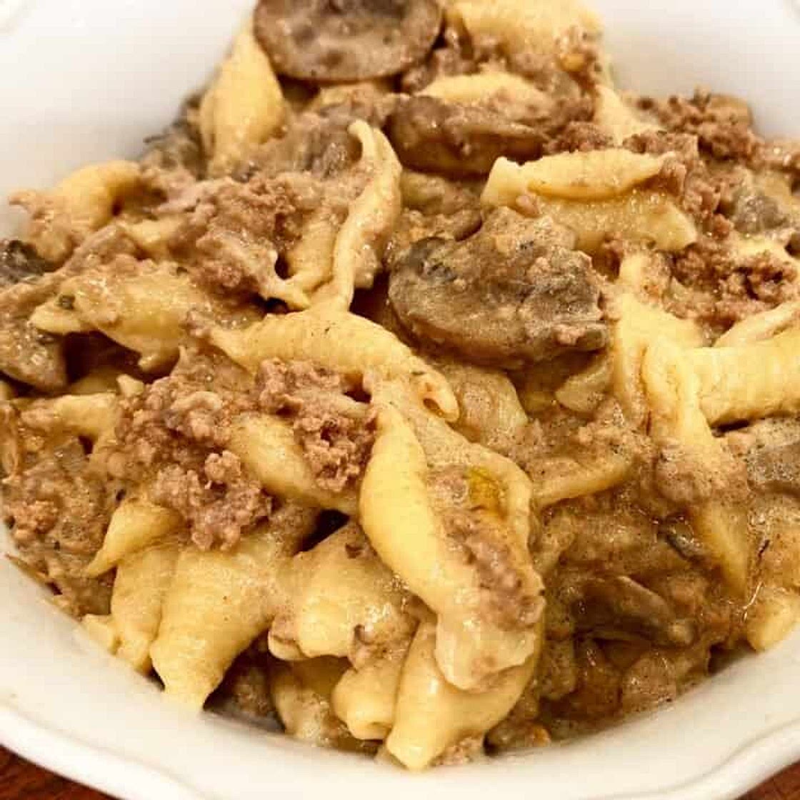 Instant Pot Stroganoff Shells