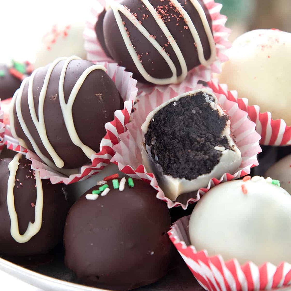 Keto Peppermint "Oreo" Truffles