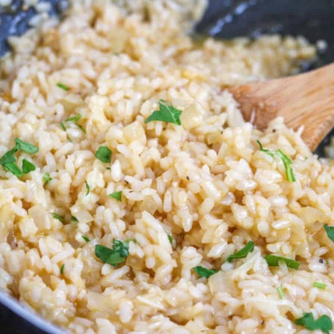 Creamy Garlic Parmesan Risotto Recipe