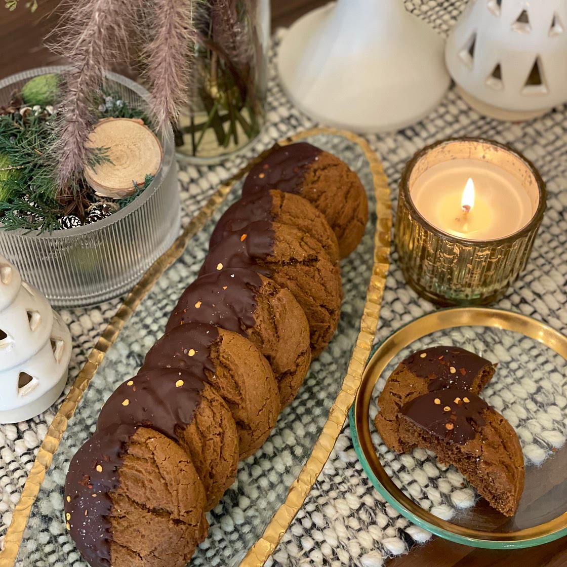 Spicy Chewy Ginger Cookies