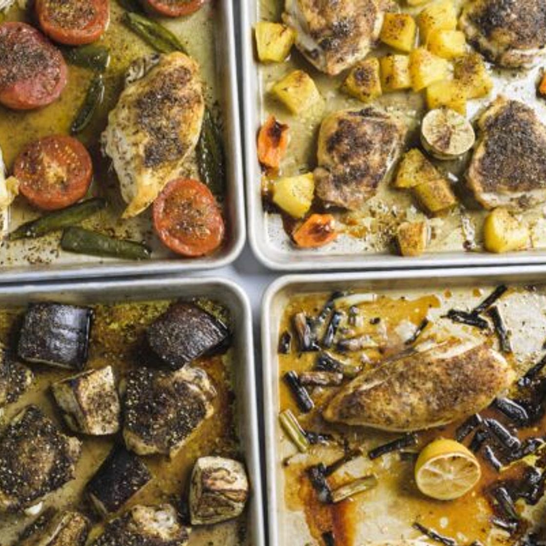 Jerk-Spiced Chicken and Pineapple Traybake