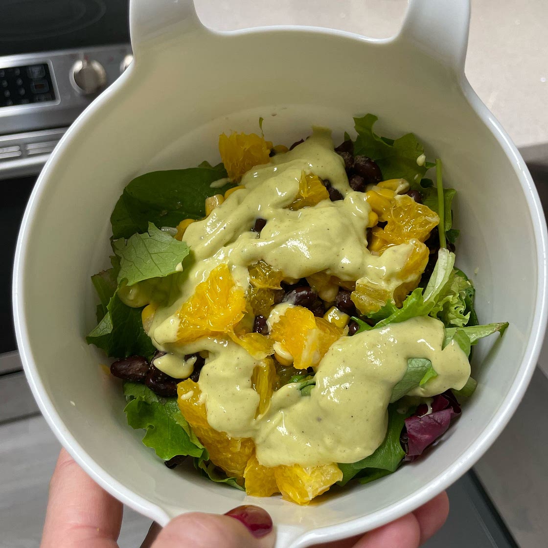 Black Bean Quinoa Salad with Orange Lime Dressing
