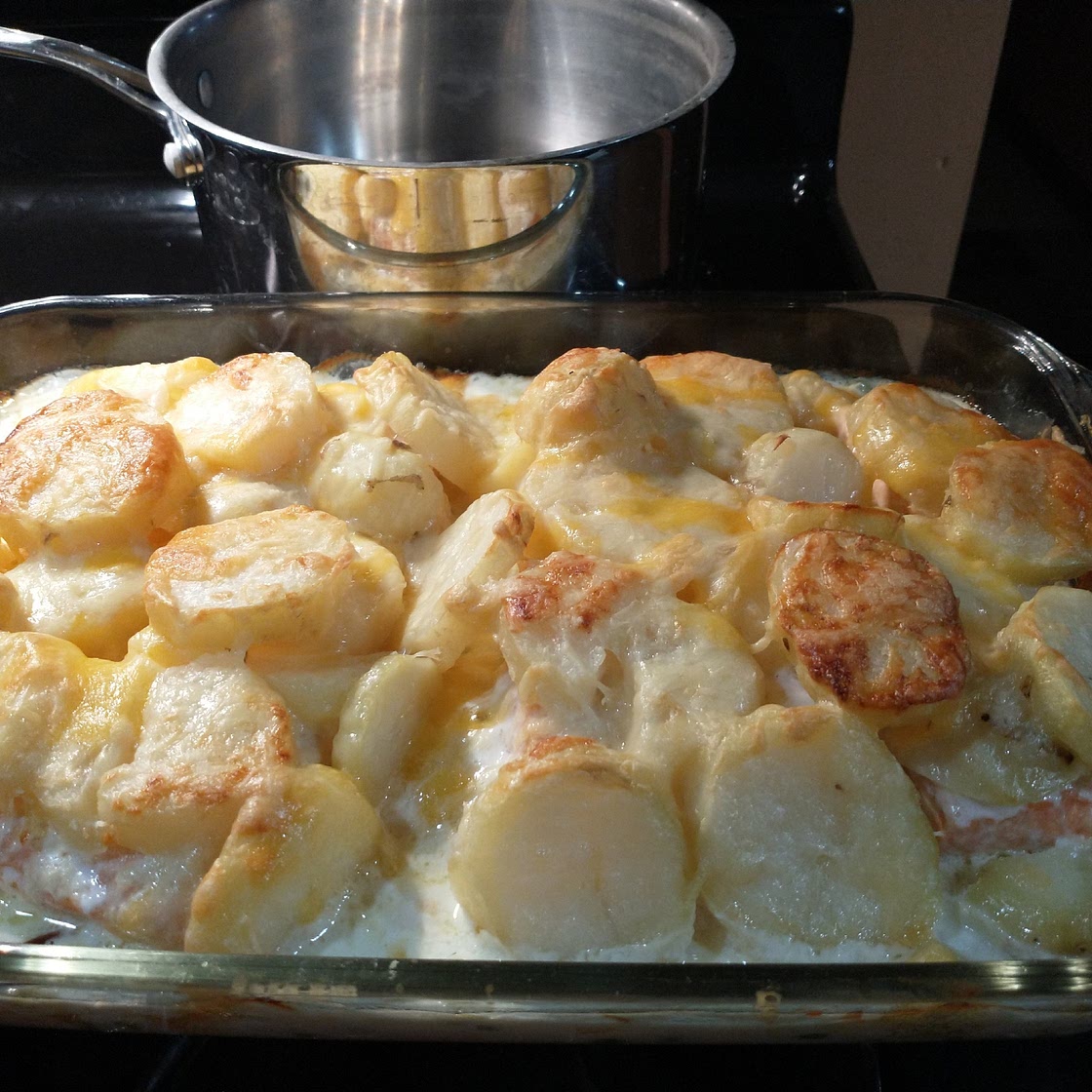 Salmon and potato bake