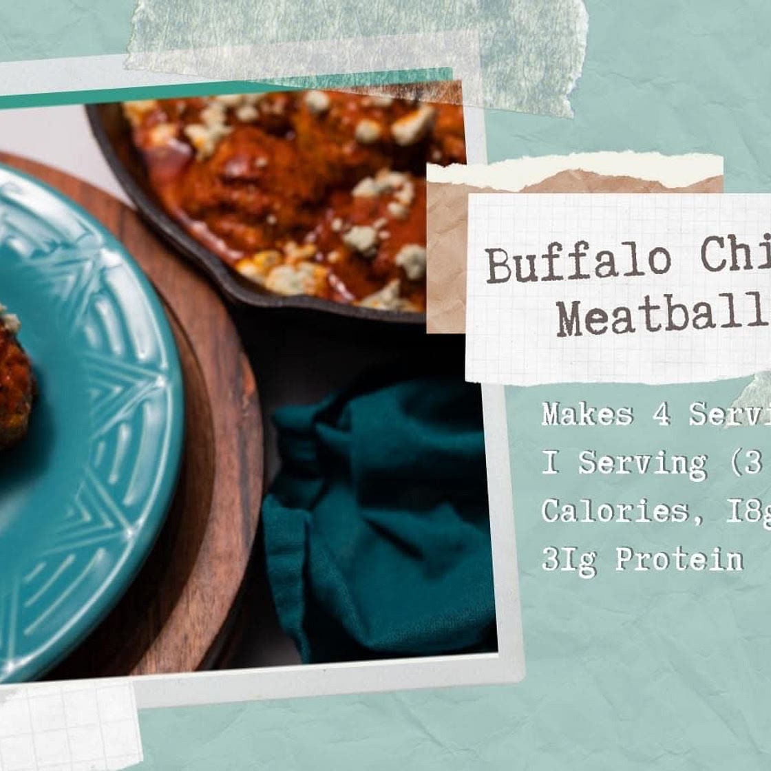 Buffalo Chicken Meatballs