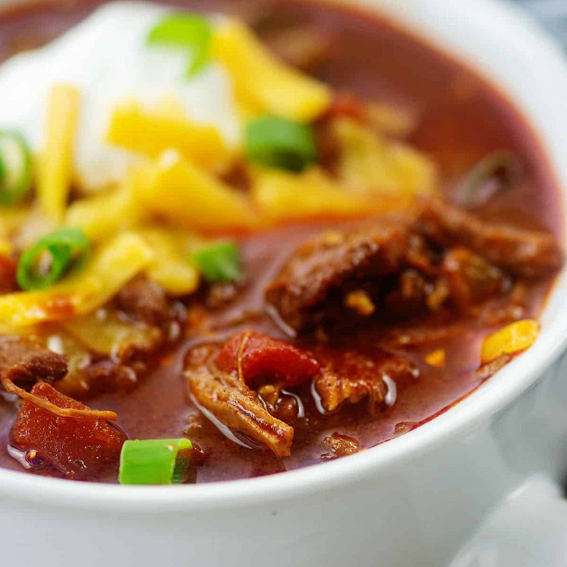 Low Carb Shredded Beef Chili