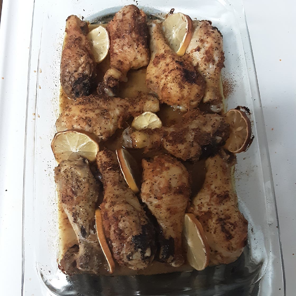 Baked Chicken Drumsticks with Lemon and Garlic