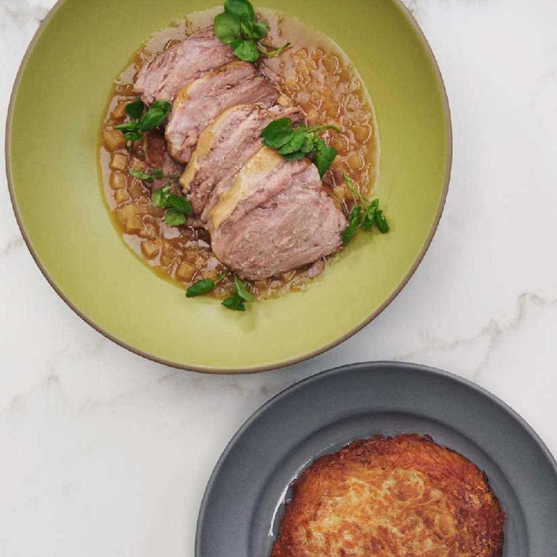 pork shoulder à la matignon