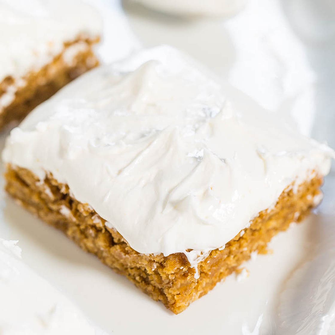 Iced Oatmeal Cookie Bars (Little Debbie Copycat!)