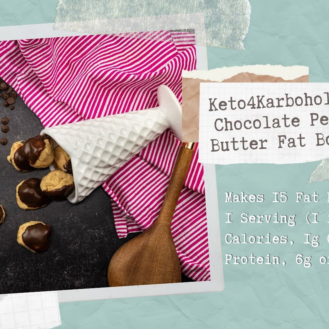 Keto4Karboholic’s Chocolate Peanut Butter Fat Bombs