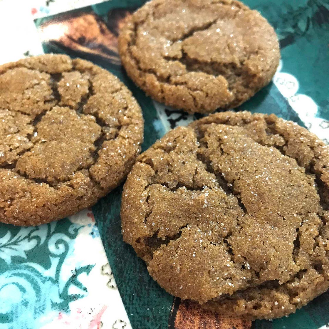 Chewy Ginger Molasses Cookies