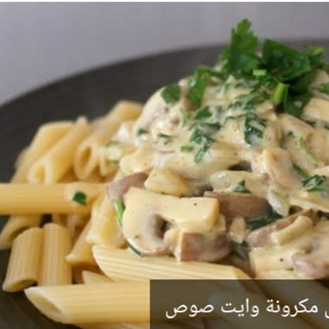 White sauce macaroni with chicks