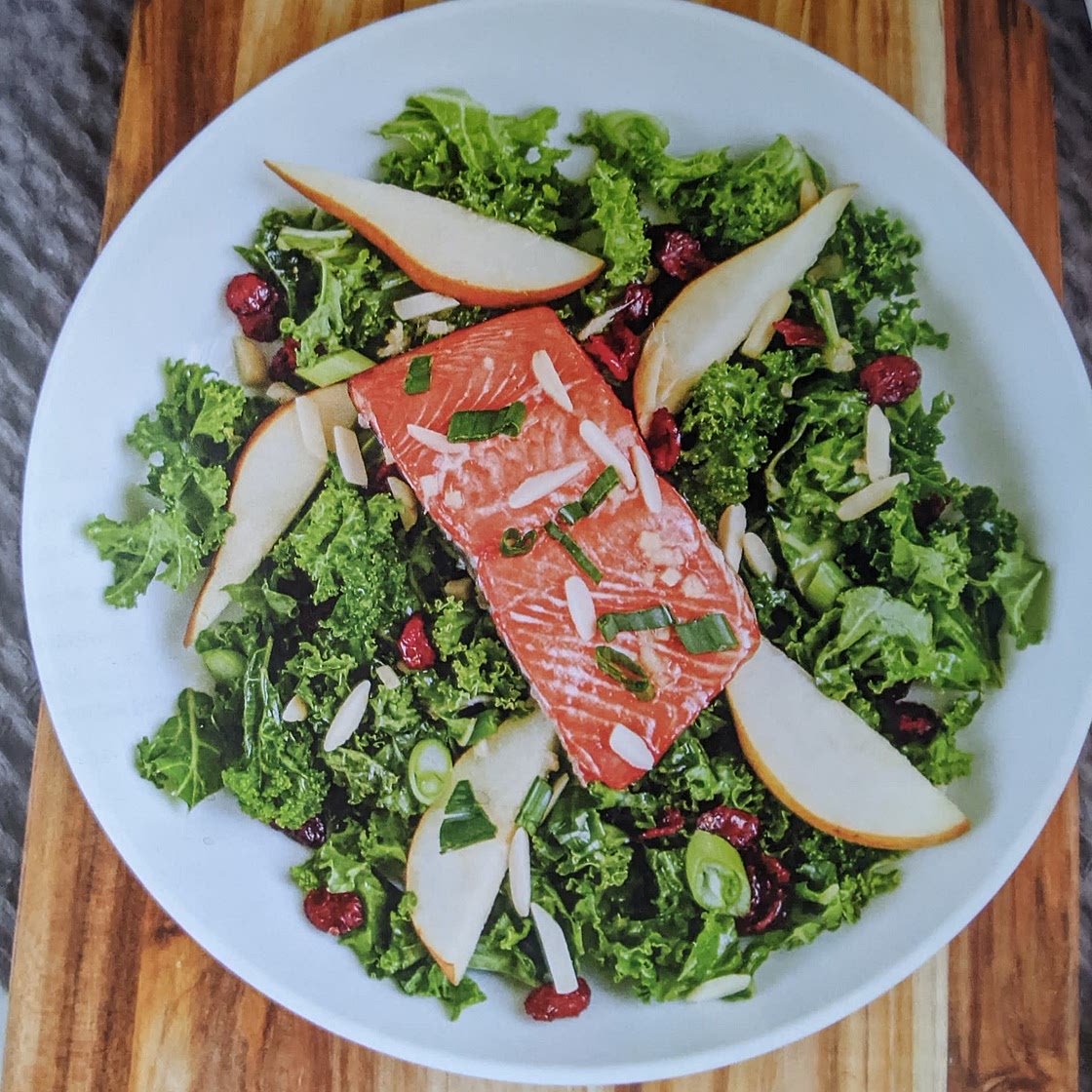 Winter Salmon Salad with Honey-Ginger Vinaigrette