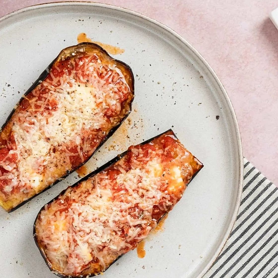 Cheesy eggplant bake