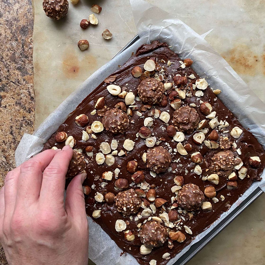 Fererro Rocher Lazy Girl Brownies