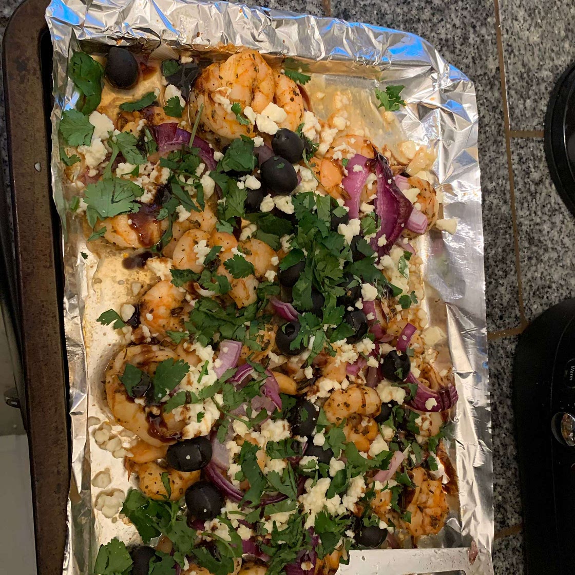 Sheet-Pan Mediterranean Shrimp