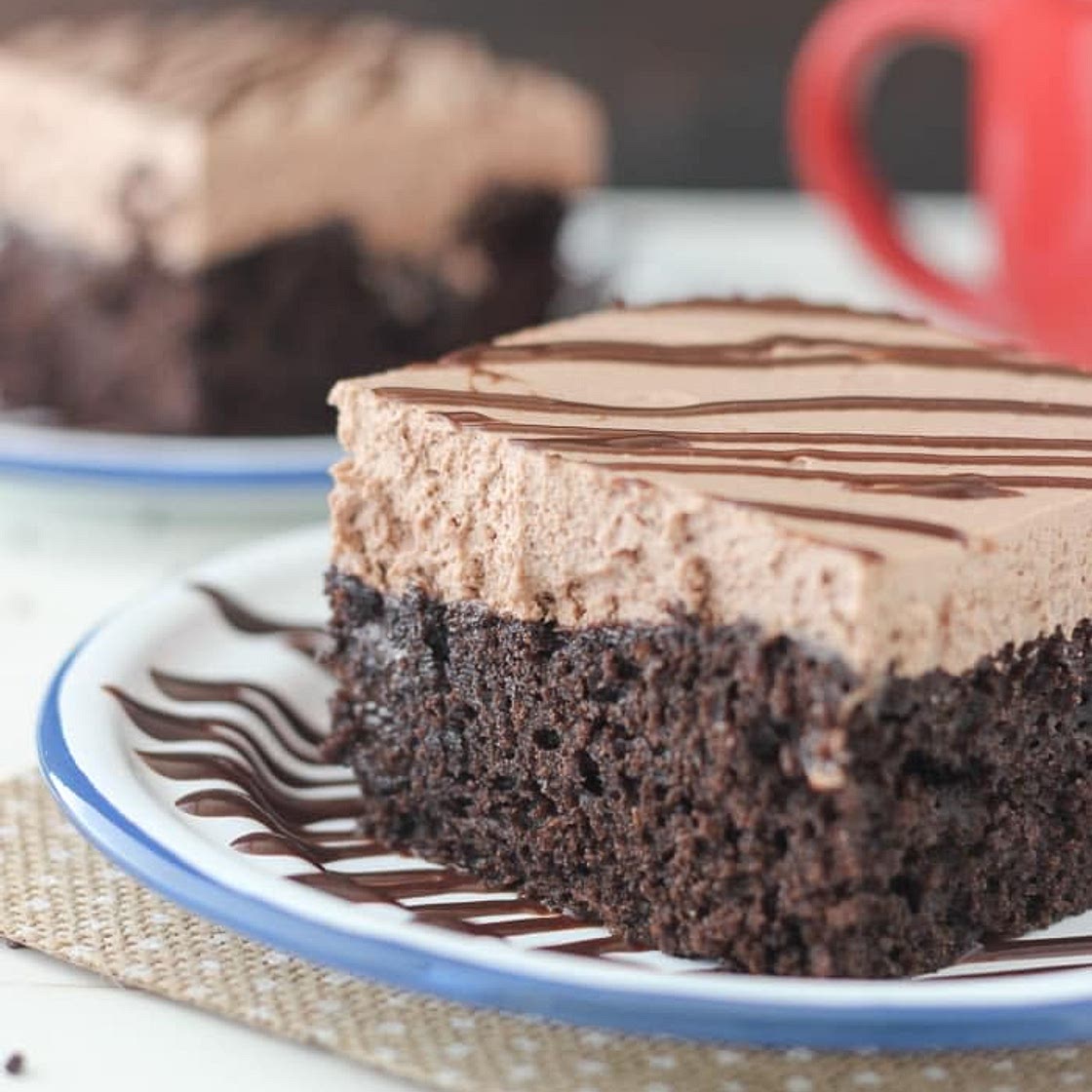 Hot Chocolate Poke Cake