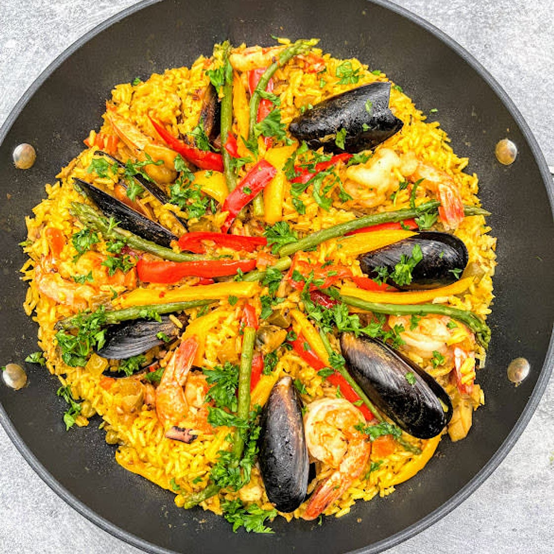 Stove Top Seafood Paella
