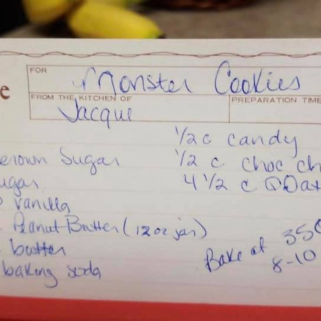 Monster Cookies