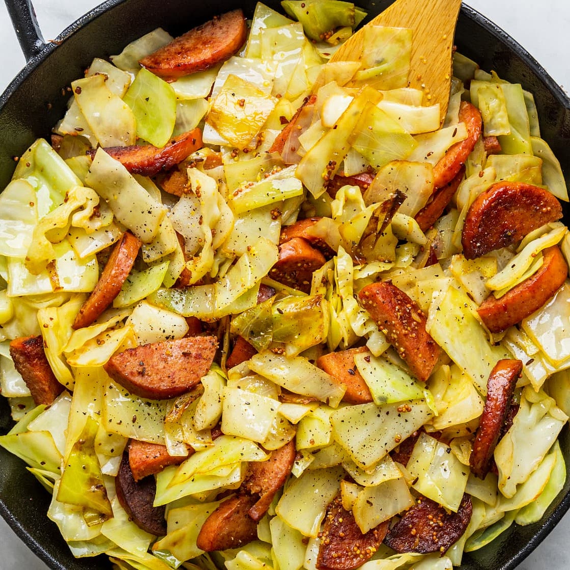 30-Minute Kielbasa and Cabbage Skillet