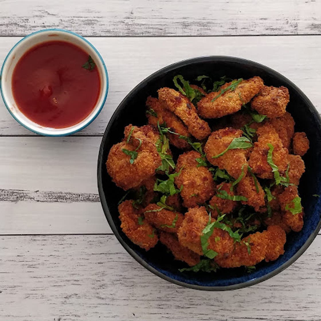 Popcorn Air-fried Chicken