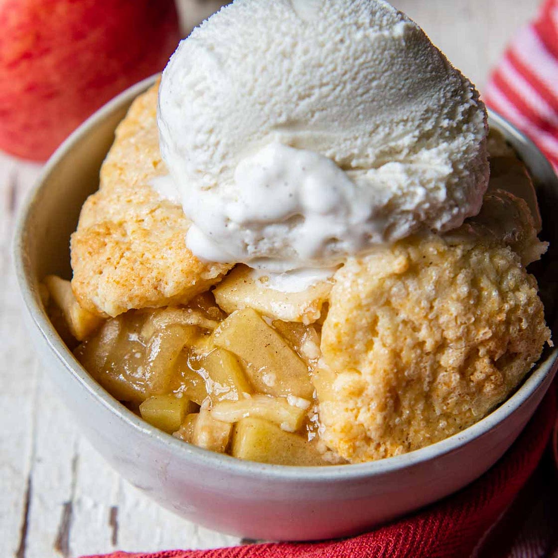 Easy Gluten-Free Apple Cobbler with Best Topping