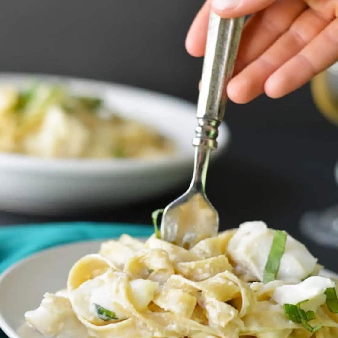 Creamy Cod Pasta