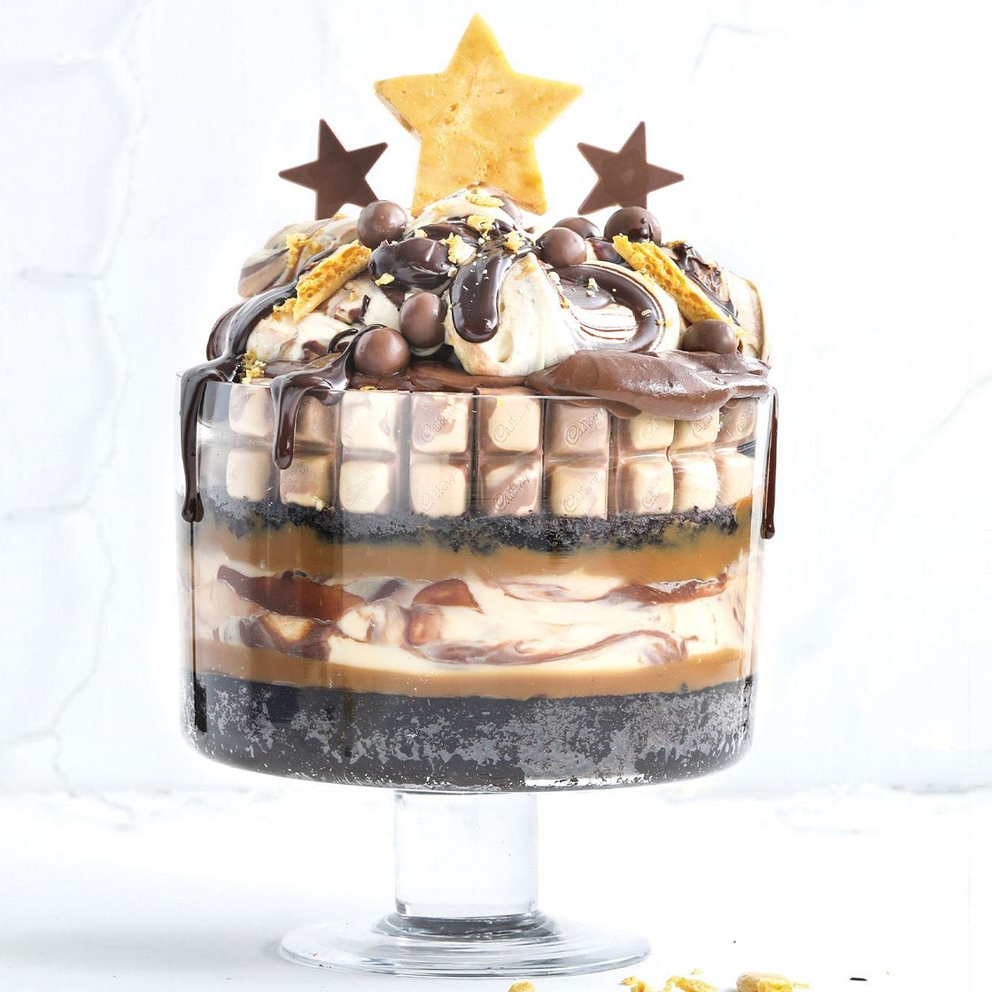 Caramilk honeycomb trifle recipe
