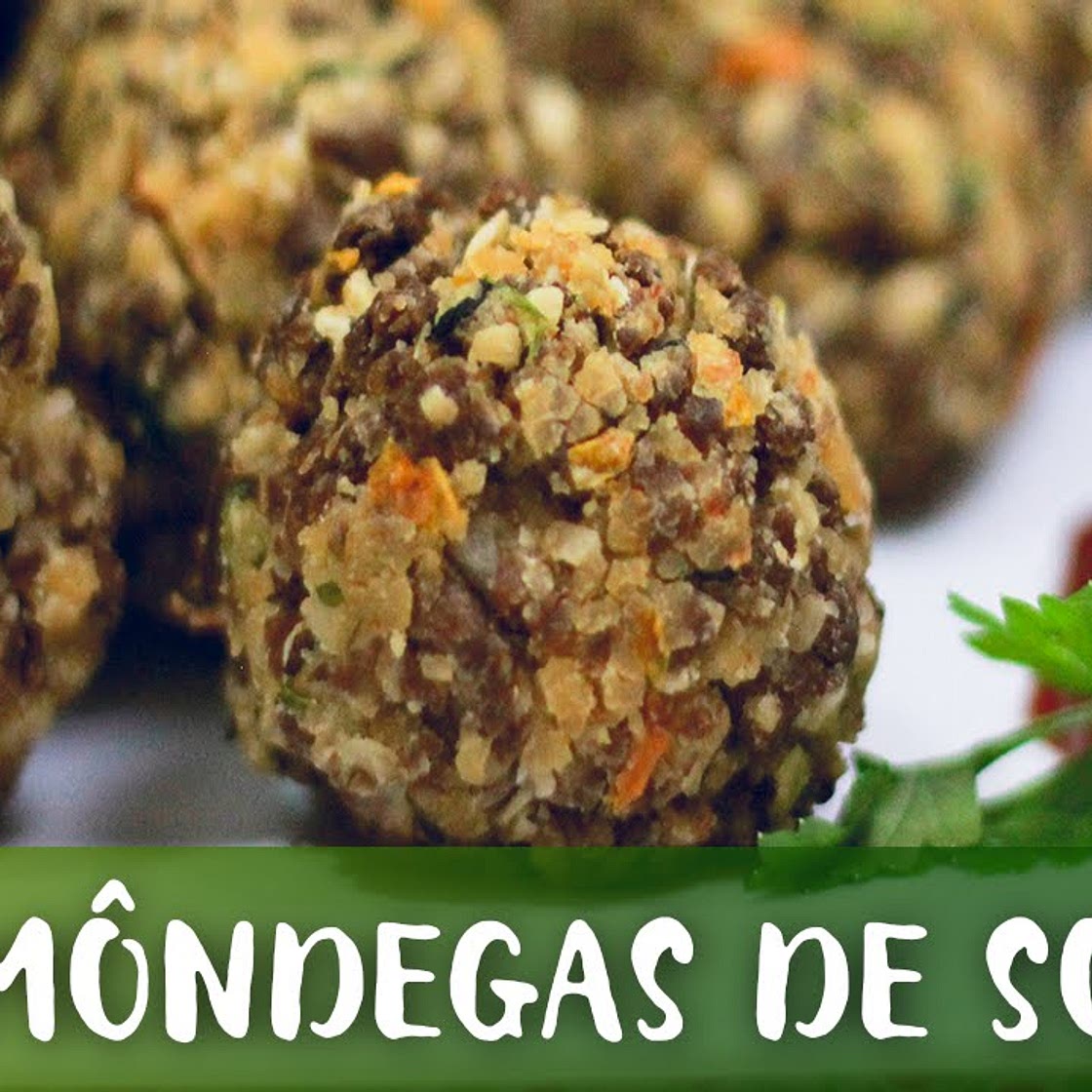 Almôndegas de Soja Vegana