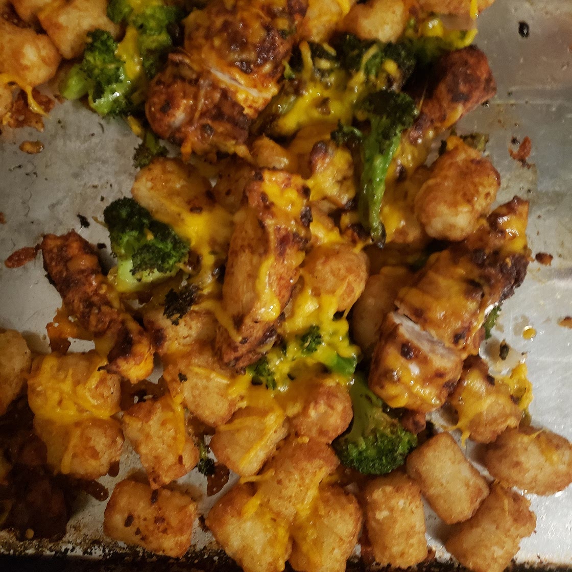 Loaded Chicken and Tater Tots