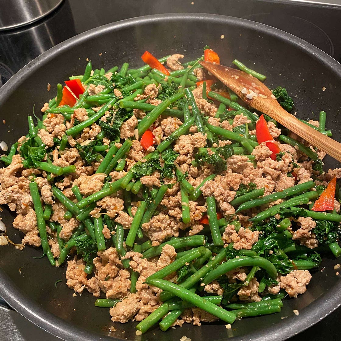 Chinese Green Beans with Ground Turkey