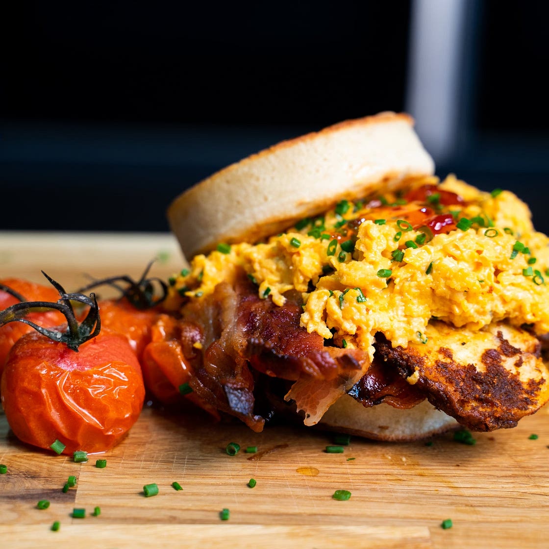 Ultimate Hangover Breakfast Crumpet by Pureety