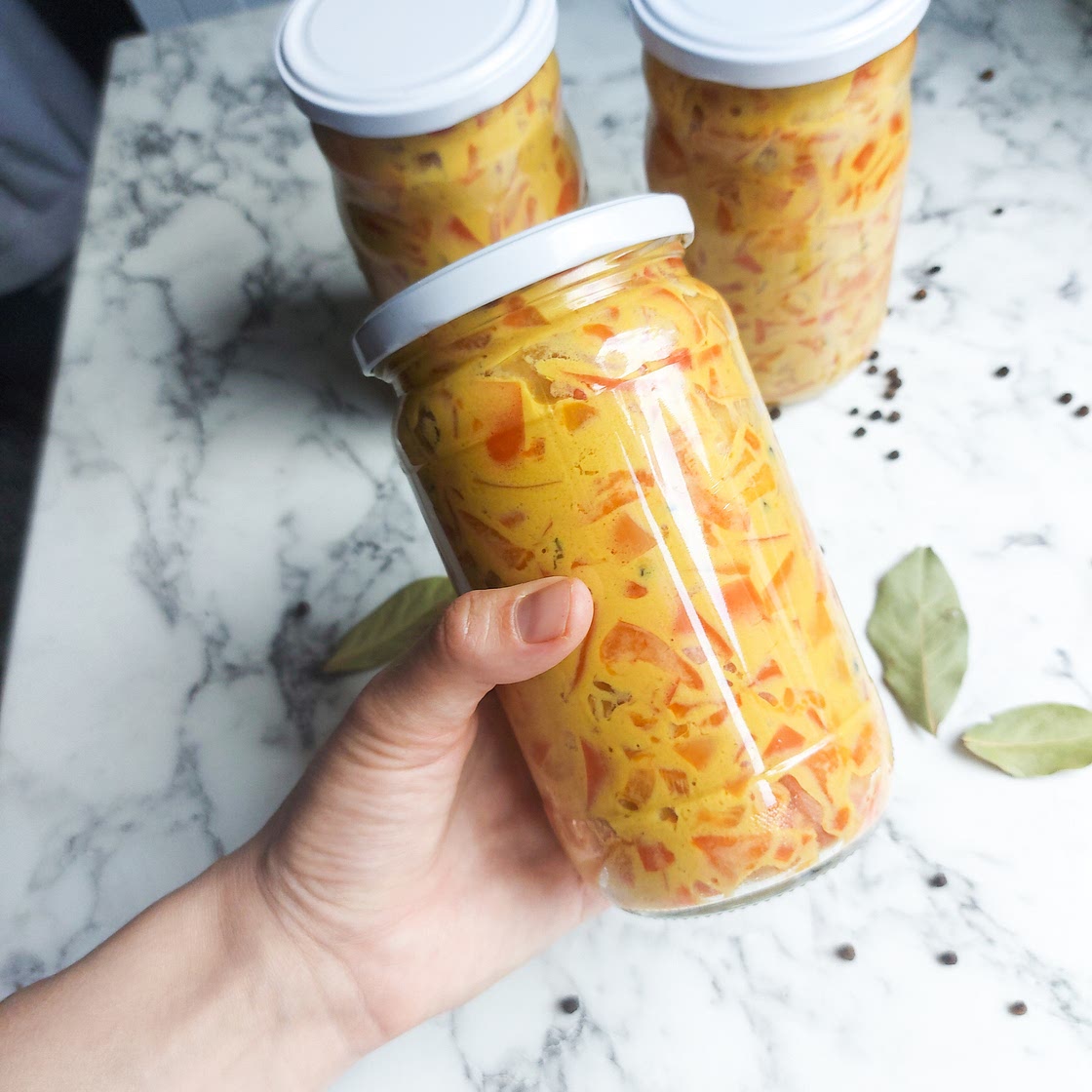 Pepper in mustard - super easy and fast to make