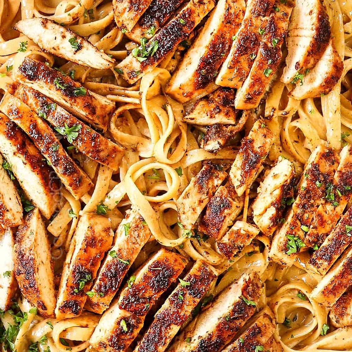 Zatarains Blackened Chicken Alfredo