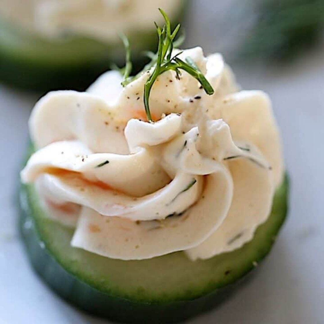 Salmon Mousse on Cucumber Recipe