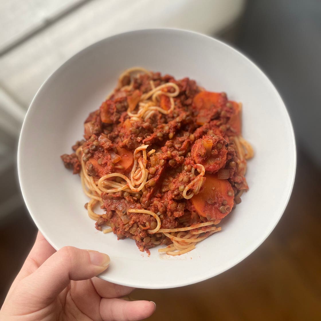 Spaghettis bolo végétariennes