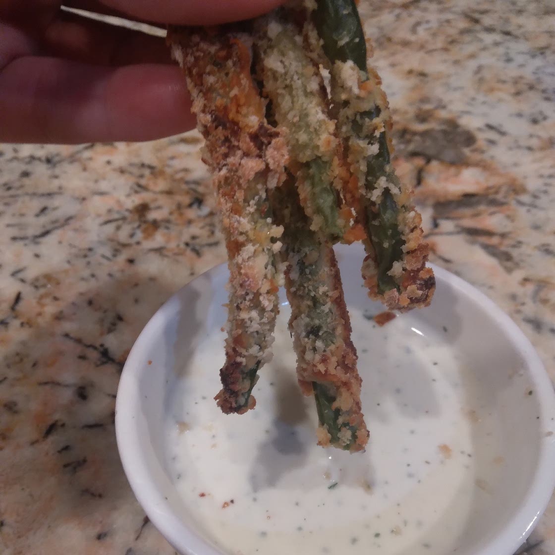 Crispy Green Bean Fries (Low carb + Air Fryer and Oven)
