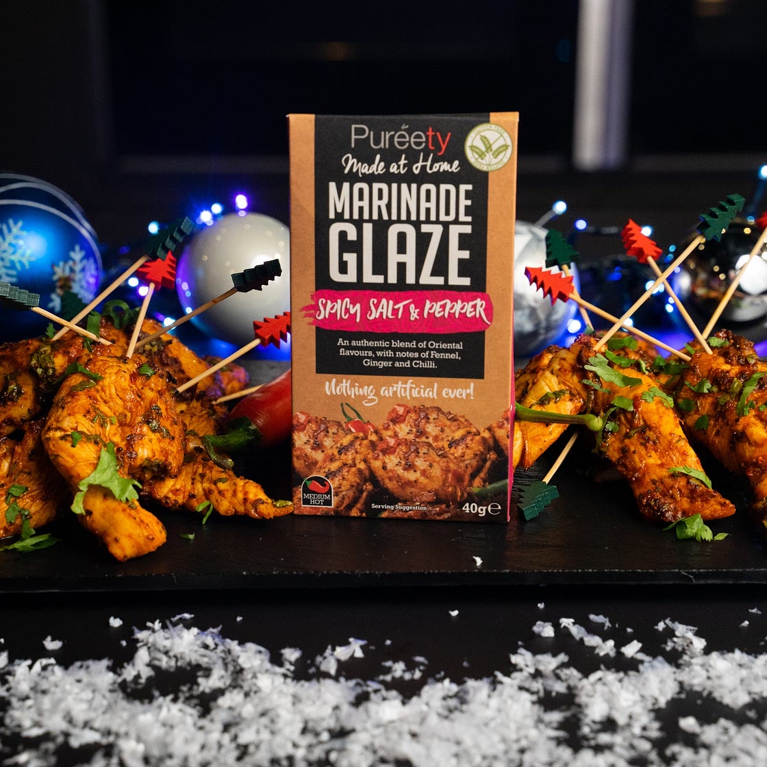 Spicy Salt & Pepper Chicken Skewers by Pureety