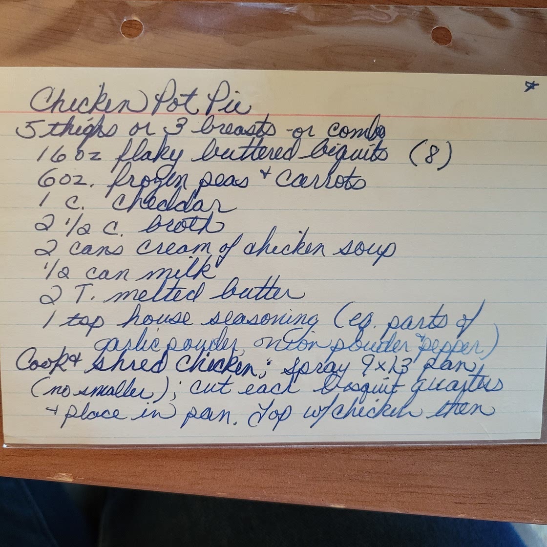 CHICKEN POT PIE
