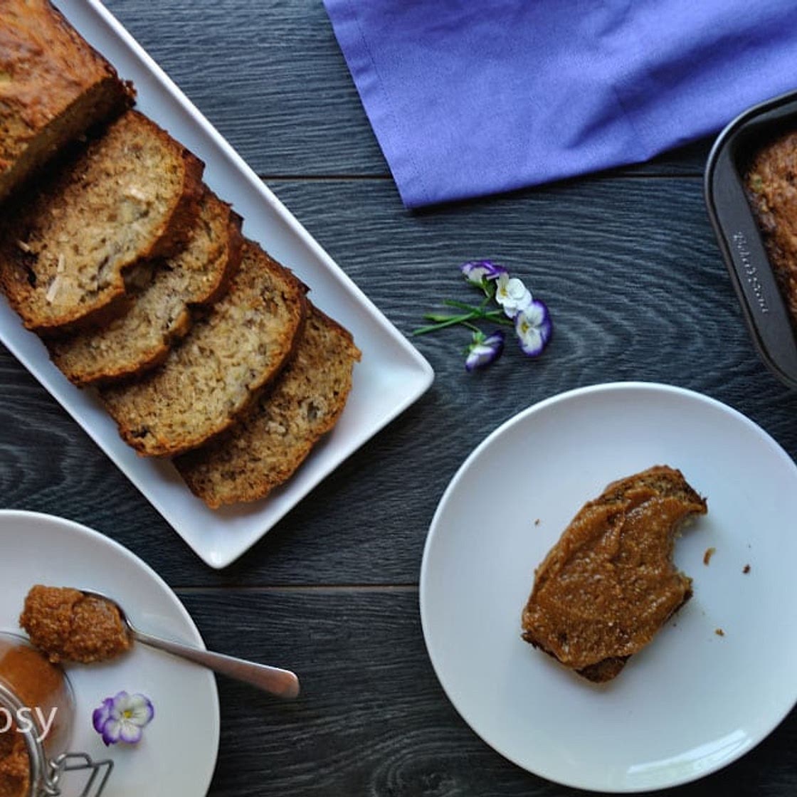 Tropical Pineapple Coconut Banana Bread