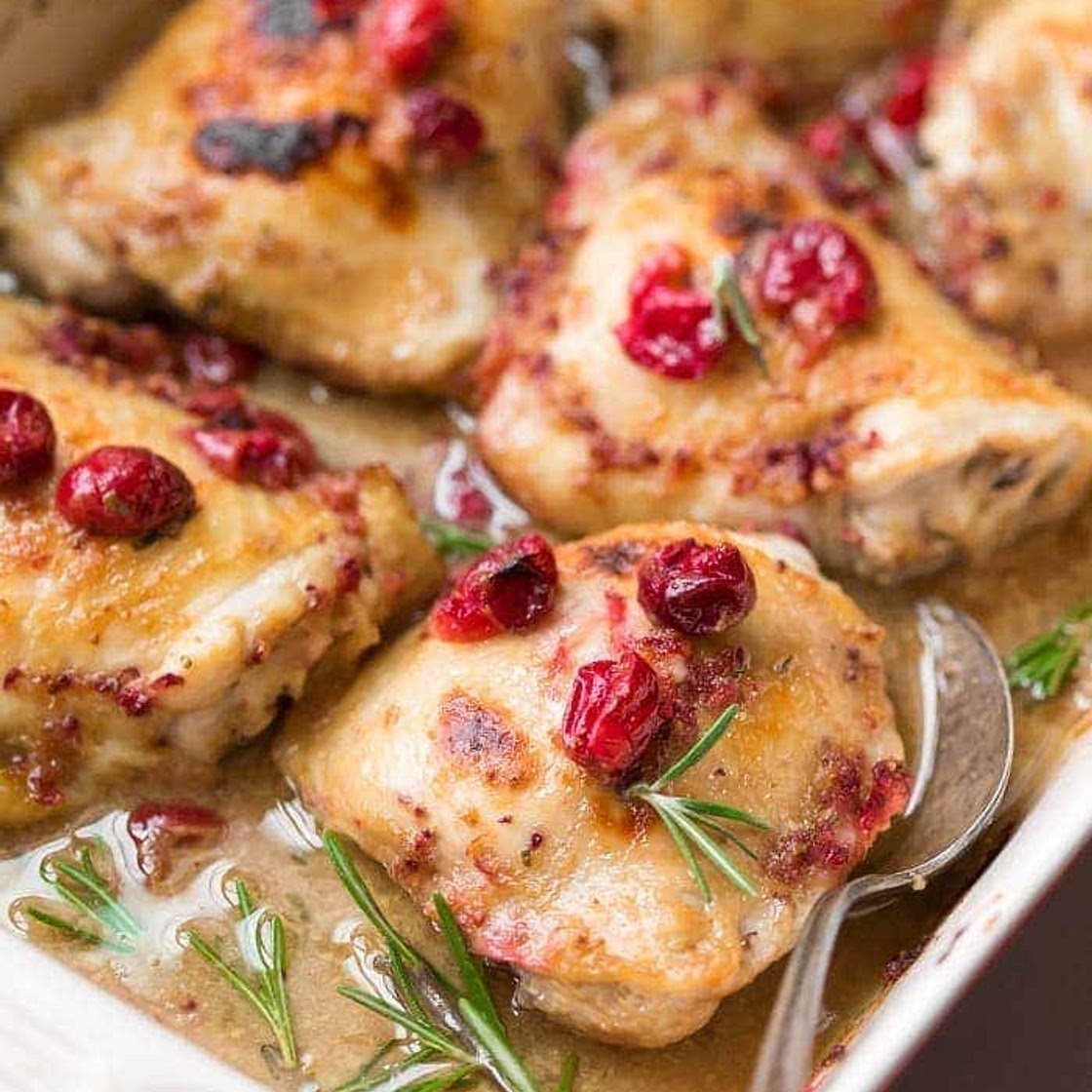Cranberry Rosemary One Pan Chicken