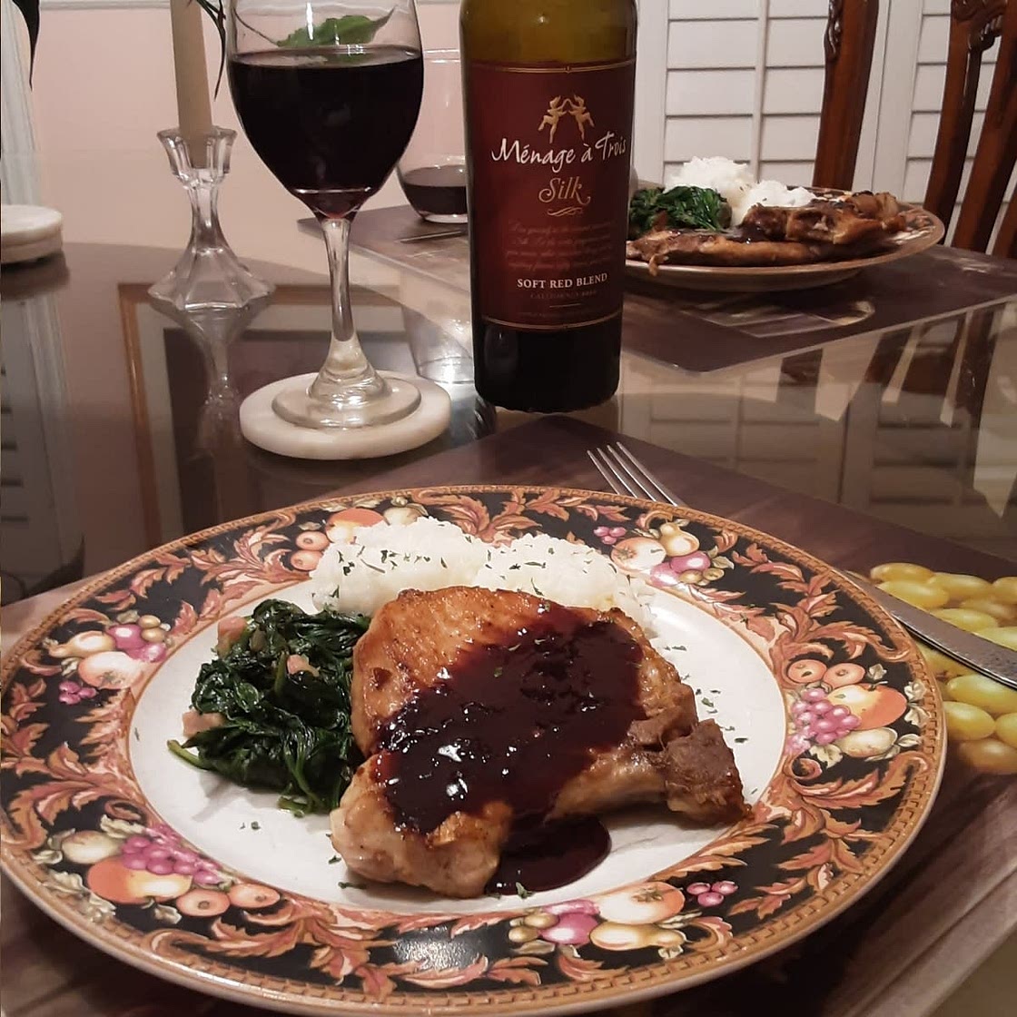 Pork Chops in Port Wine Sauce