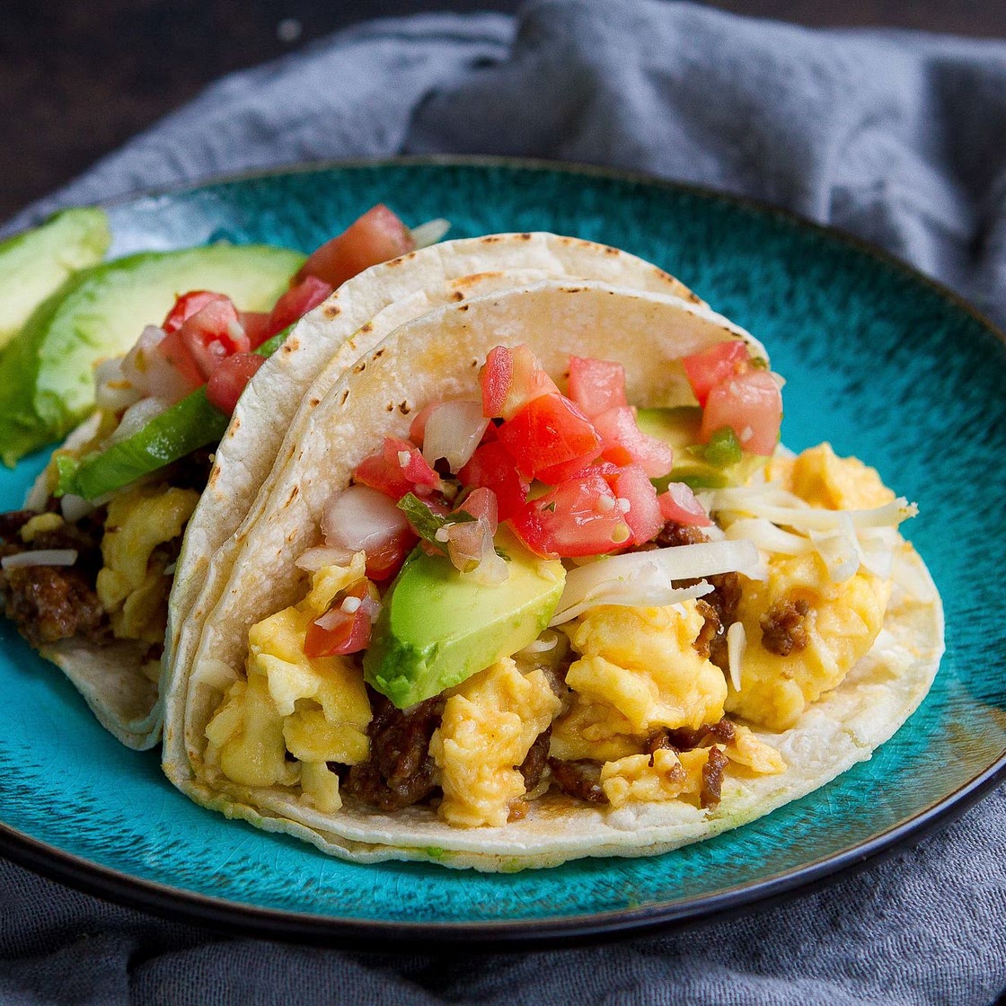 Chorizo Breakfast Tacos