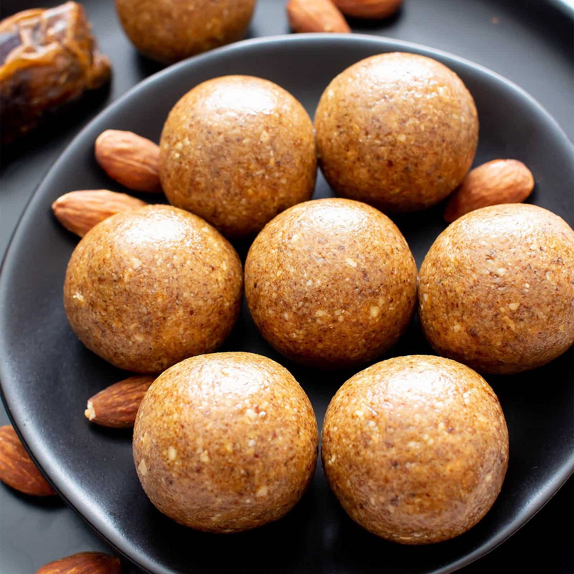 3 Ingredient Healthy No Sugar Added Paleo Energy Balls (Fruit-Sweetened, Vegan, Gluten Free, Dairy-Free)