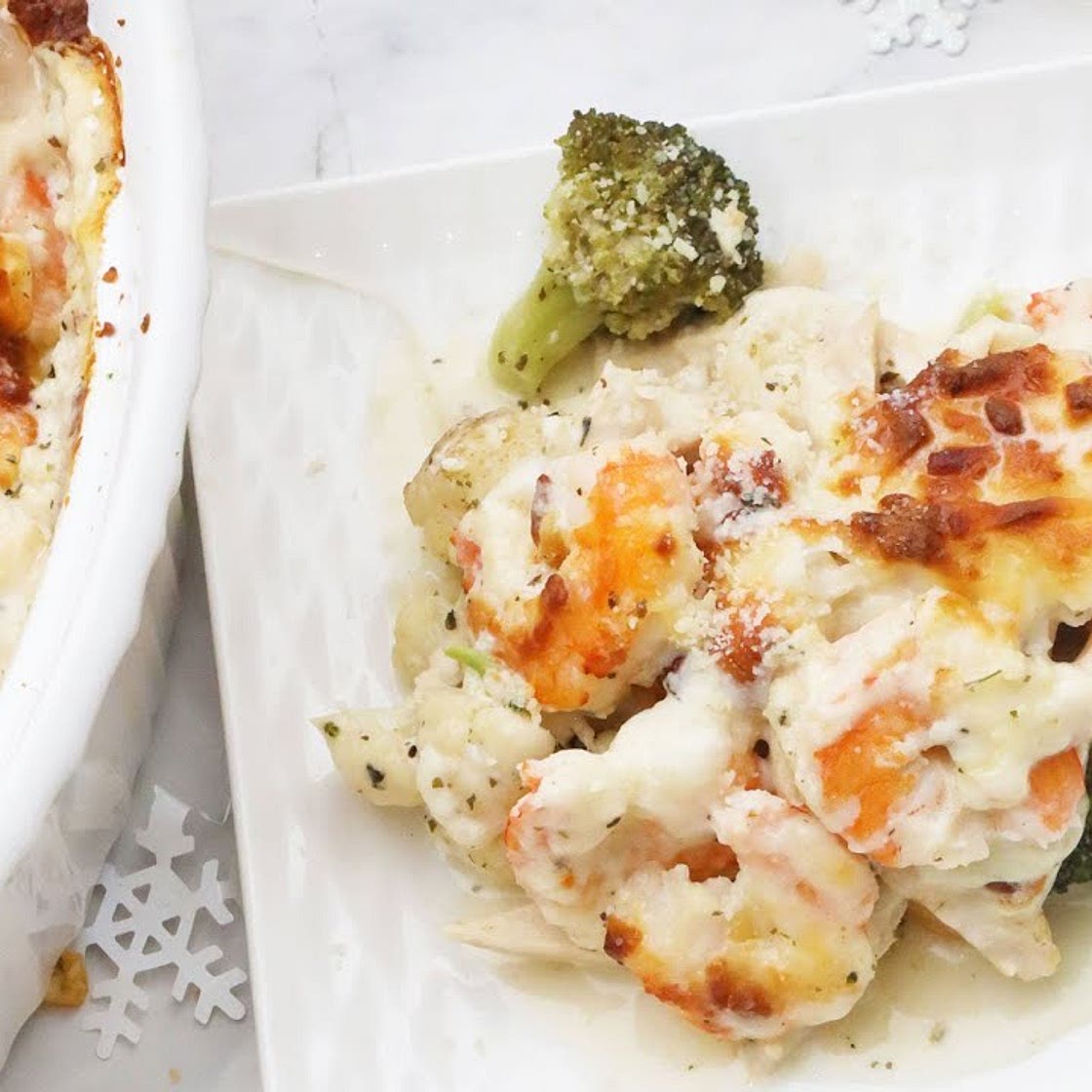 Creamy Veggie Casserole For a Quick LowCarb Weeknight Dinner #alfredosauce #creamsauce #pasta #keto