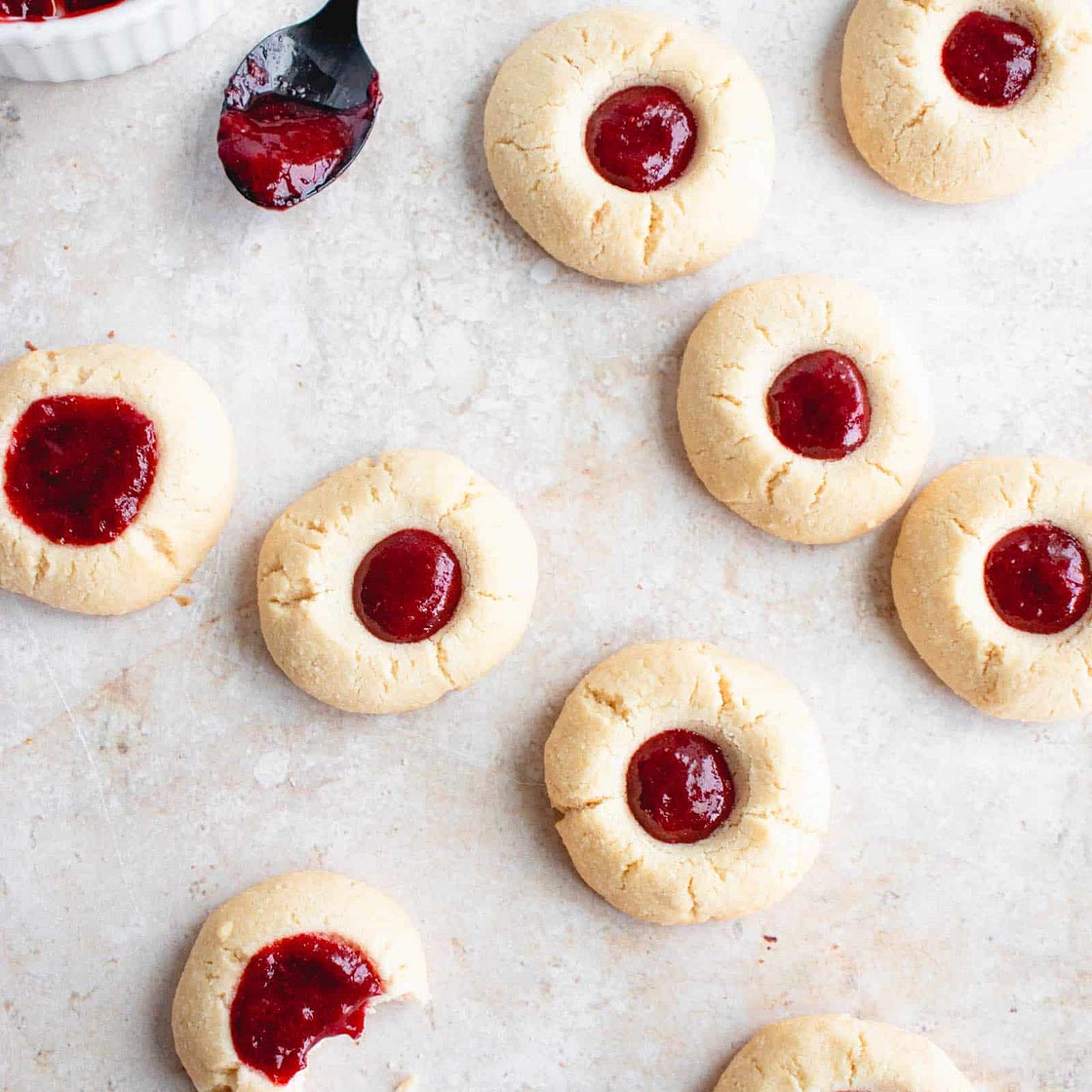 Paleo Thumbprint Cookies (AIP, grain-free)