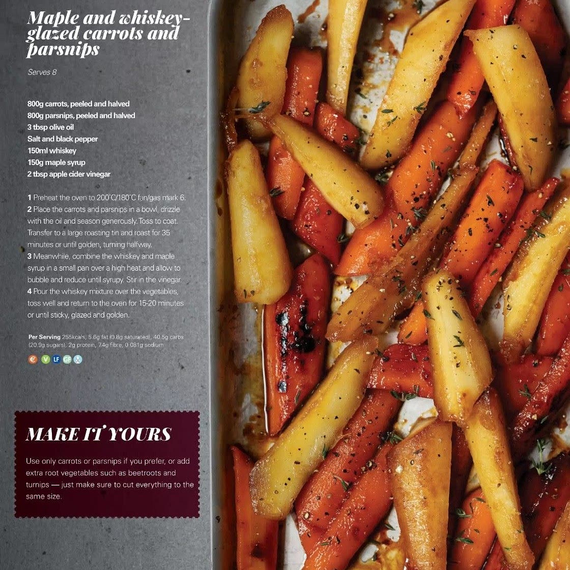Maple and Whiskey Glazed Carrots and Parsnips
